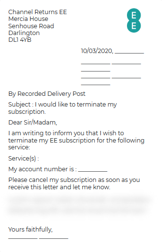 Letter To Terminate Service from hellodocu.co.uk